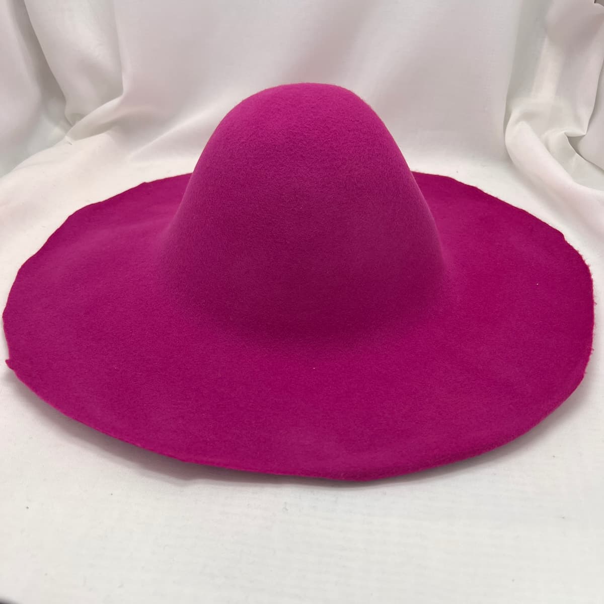 kit DIY chapeau crochez, kit complet chapelier, forme à chapeau, formation chapeau, feutre rose fuchsia