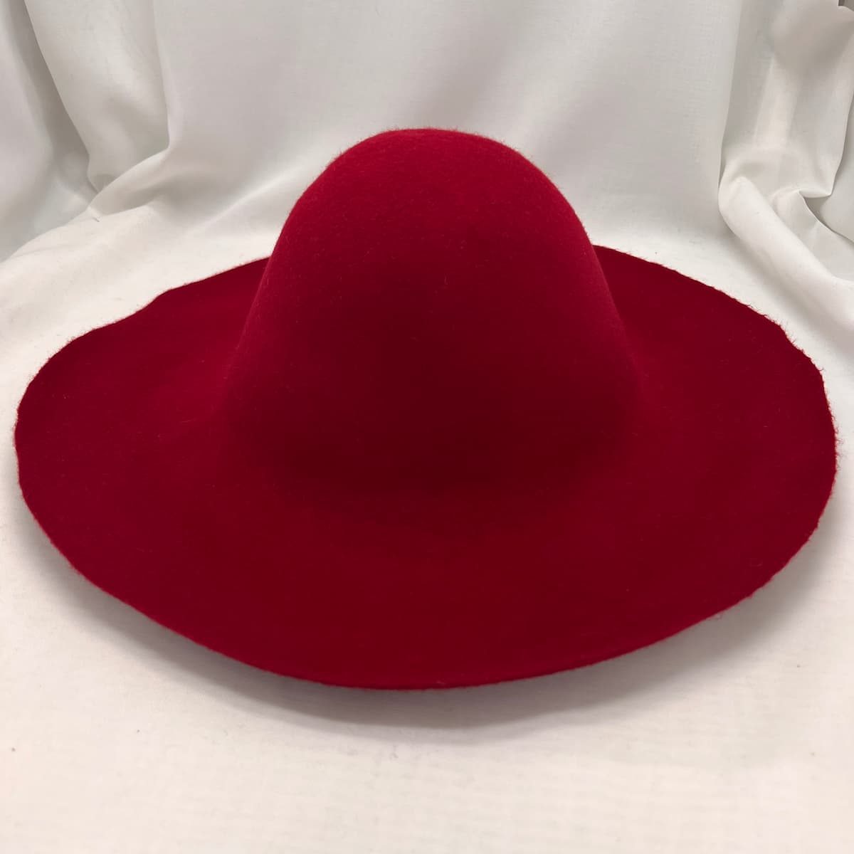 kit DIY chapeau crochez, kit complet chapelier, forme à chapeau, formation chapeau, feutre rouge carmin