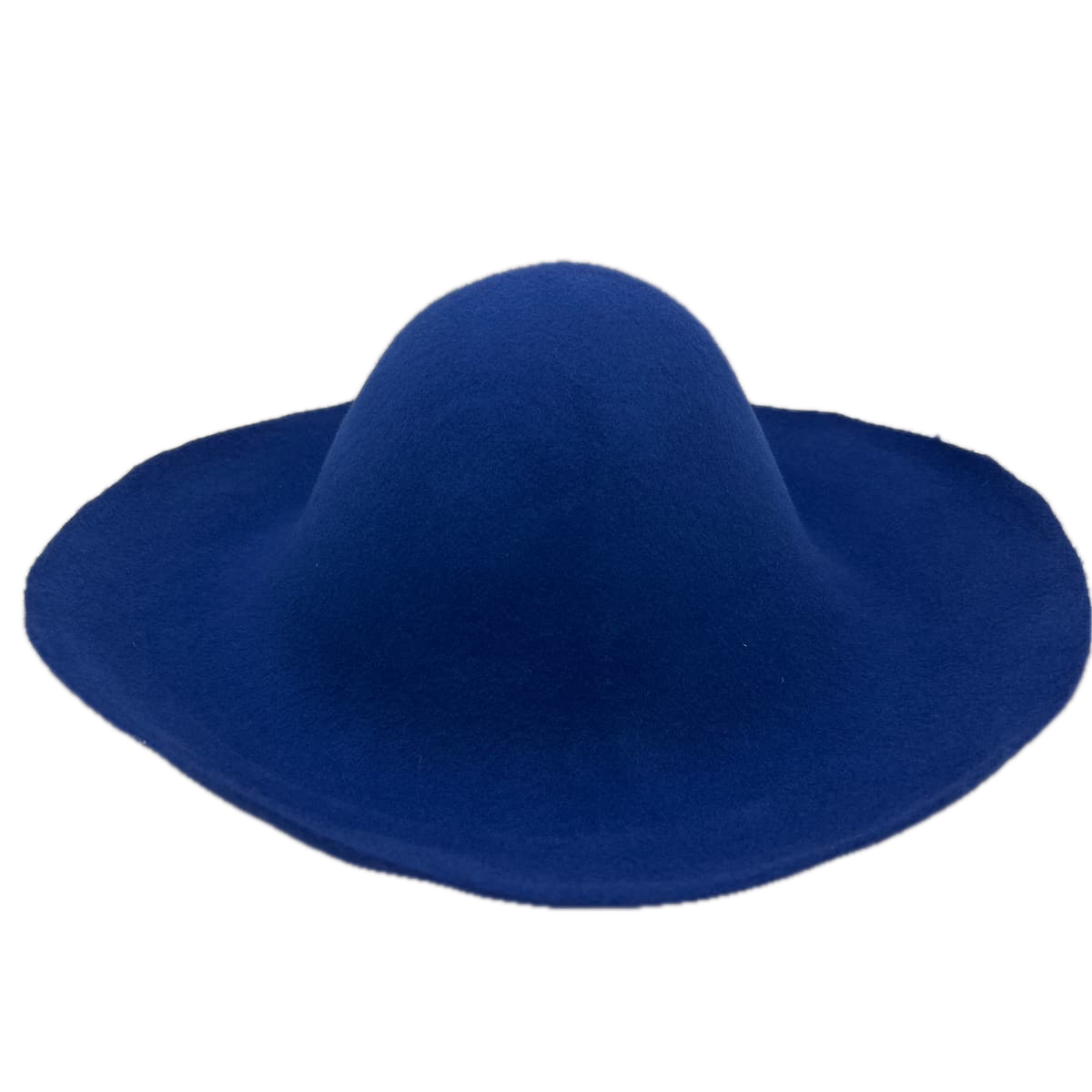 bleu roi capeline feutre de laine kit diy chapeau chapelier chapellerie crochez
