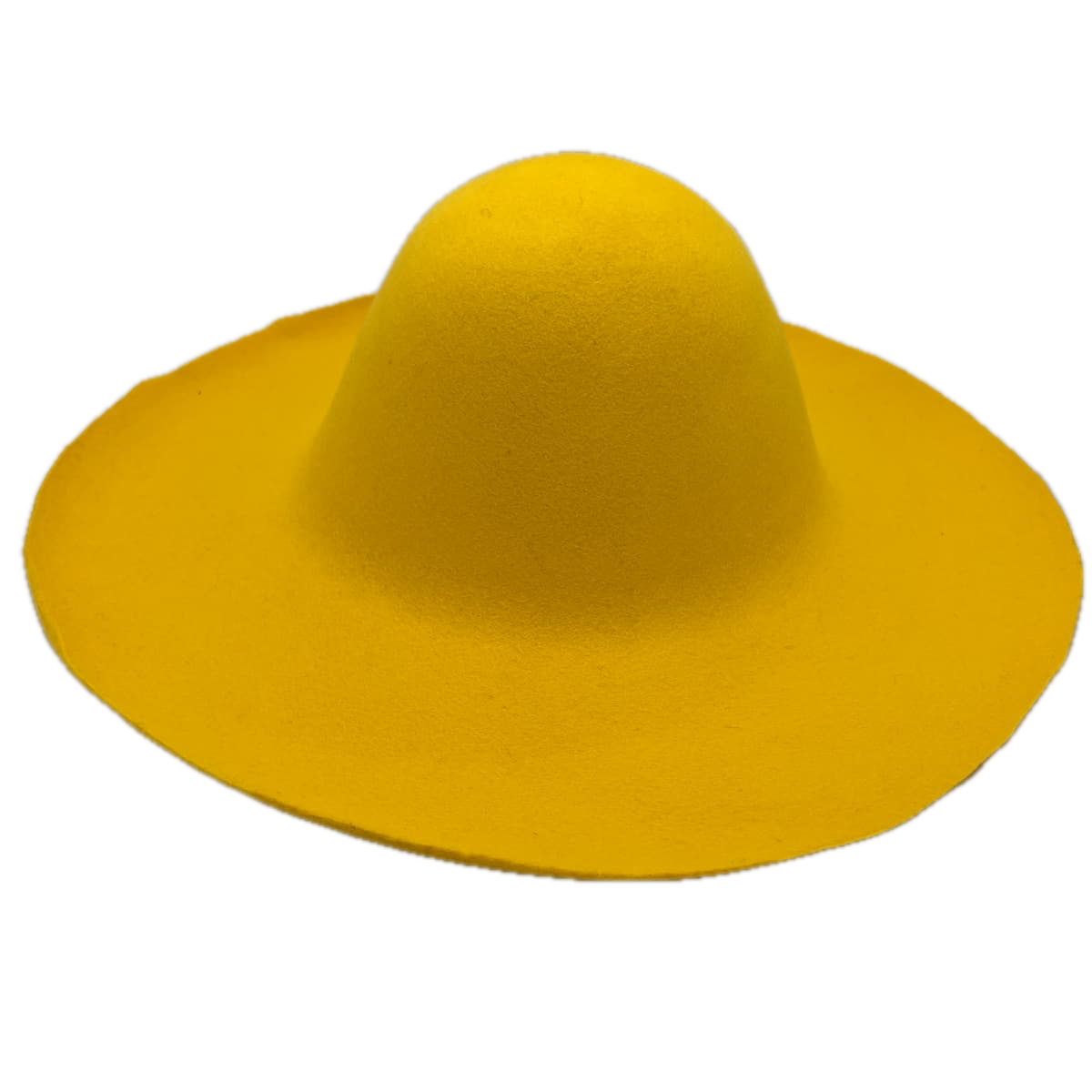 jaune bouton d'or capeline feutre de laine kit diy chapeau chapelier chapellerie crochez