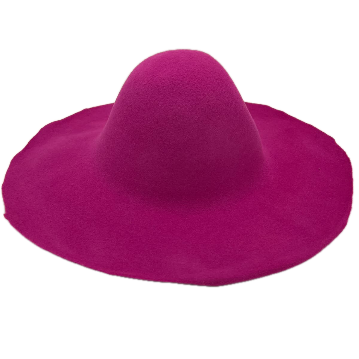 rose fushia capeline feutre de laine kit diy chapeau chapelier chapellerie crochez