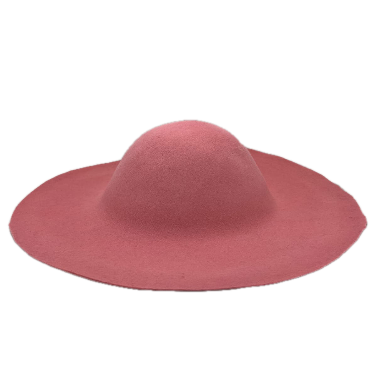 rose poudre capeline feutre de laine kit diy chapeau chapelier chapellerie crochez