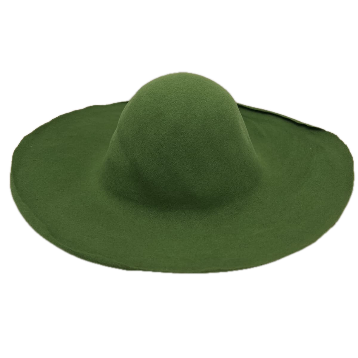 vert petit pois capeline feutre de laine kit diy chapeau chapelier chapellerie crochez