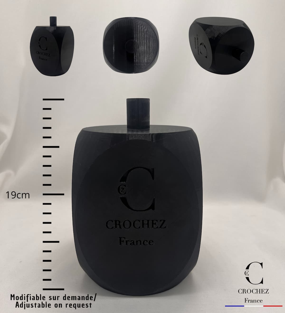 Gigolo – Support / Pied pour formes à chapeaux, vue général, outil de chapelier