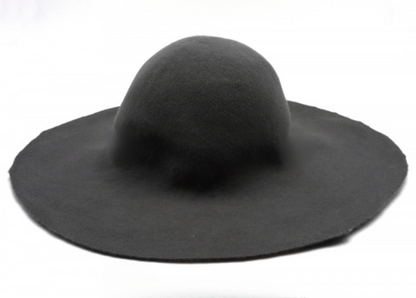 kit DIY chapeau crochez, kit complet chapelier, forme à chapeau, formation chapeau, feutre gris moyen