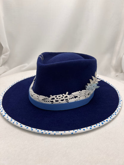 Chapeau "Fleur Bleue" Mixte