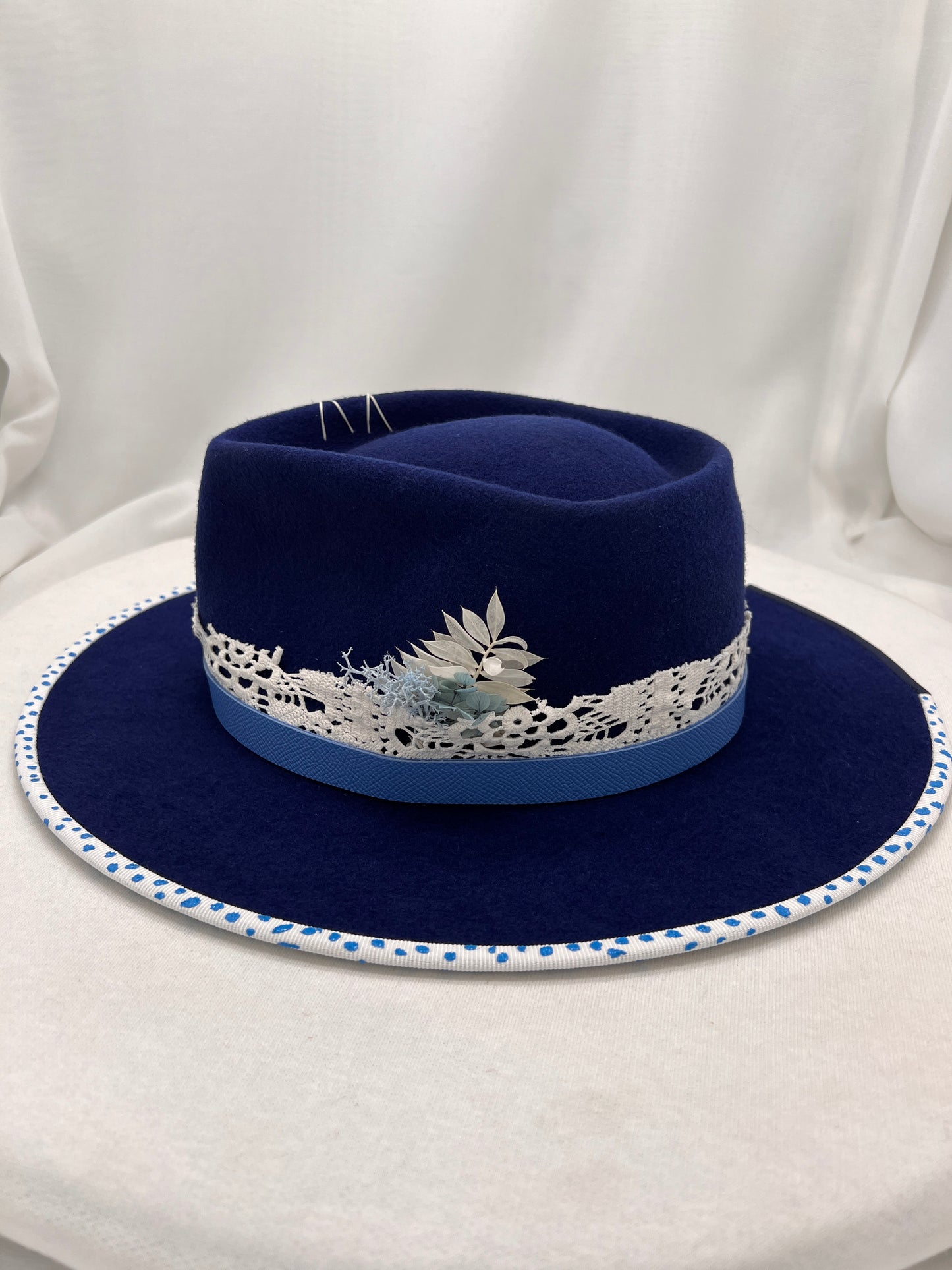 Chapeau "Fleur Bleue" Mixte