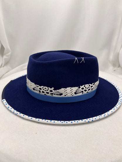 Chapeau "Fleur Bleue" Mixte