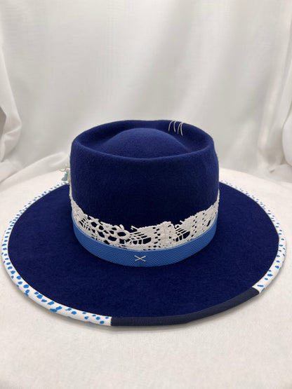 Mixed "Blue Flower" Hat