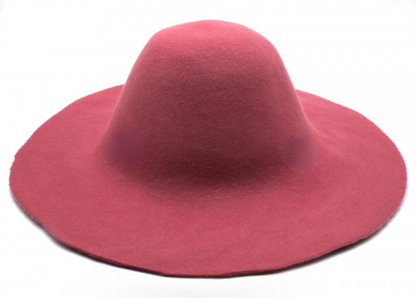 kit DIY chapeau crochez, kit complet chapelier, forme à chapeau, formation chapeau, feutre vieux rose