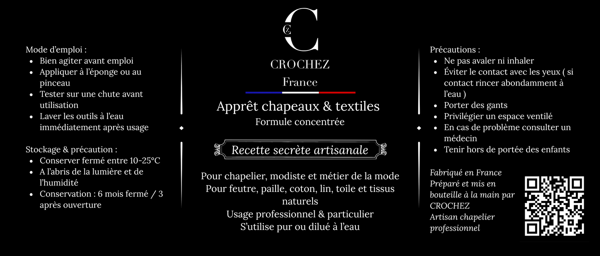 apprêt chapelier durcisseur chapeau crochez 3