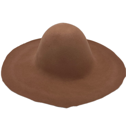 caramel capeline feutre de laine kit diy chapeau chapelier chapellerie crochez