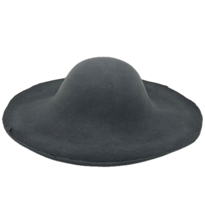 gris moyen capeline feutre de laine kit diy chapeau chapelier chapellerie crochez