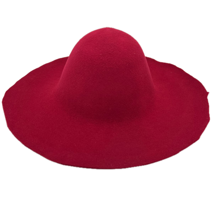 magenta capeline feutre de laine kit diy chapeau chapelier chapellerie crochez