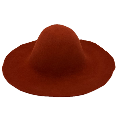 rouille capeline feutre de laine kit diy chapeau chapelier chapellerie crochez