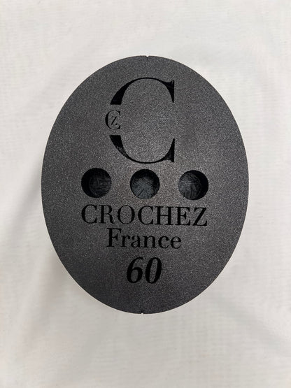 forme à chapeau canotier, outil de chapelier, crochez, vue du dessous