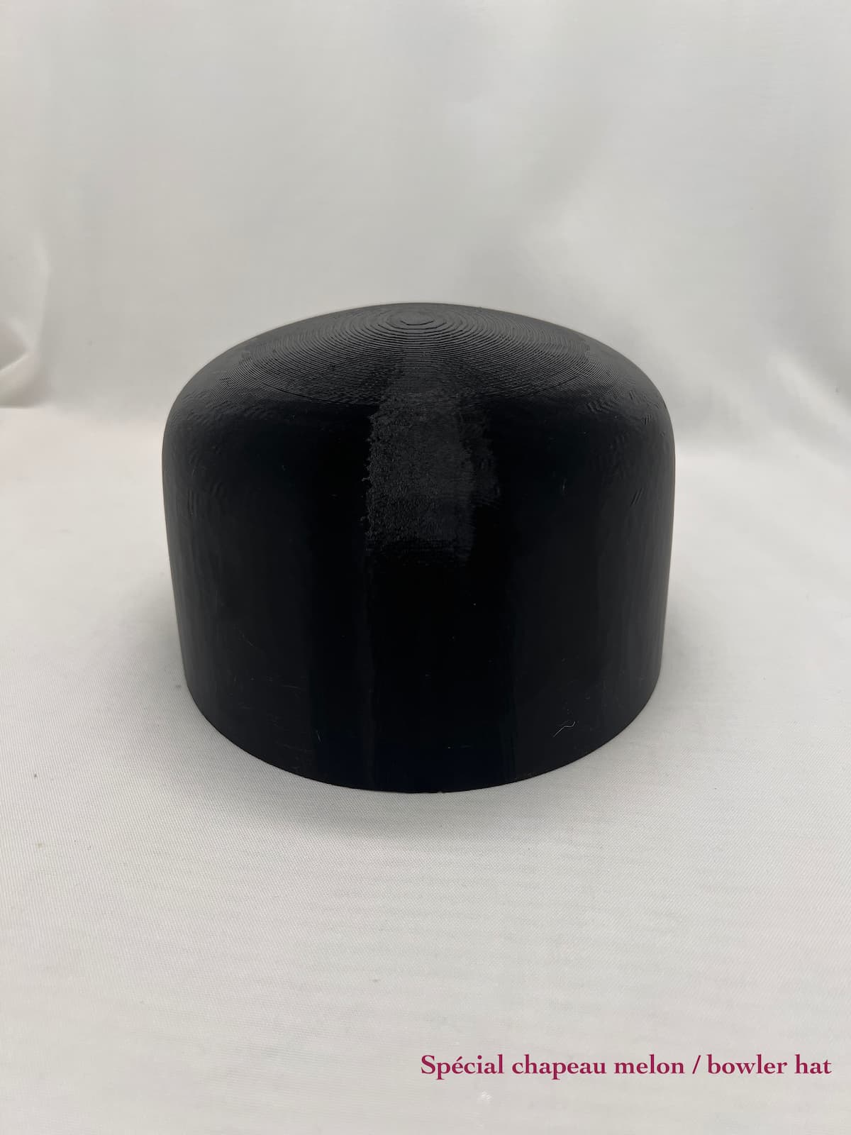 Forme à chapeau melon, outil du chapelier, crochez, vue générale