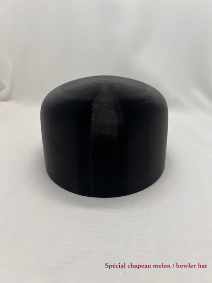 Forme à chapeau melon, outil du chapelier, crochez, vue générale