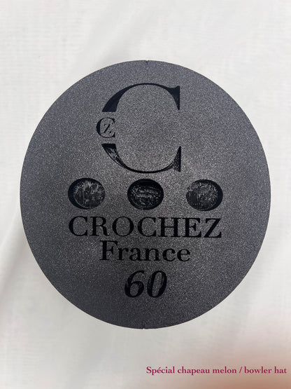 Forme à chapeau melon, outil du chapelier, crochez, vue de dessous
