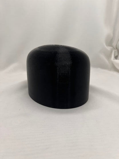 forme à chapeau, hatblock, outil de chapelier, crochez, vue de biais