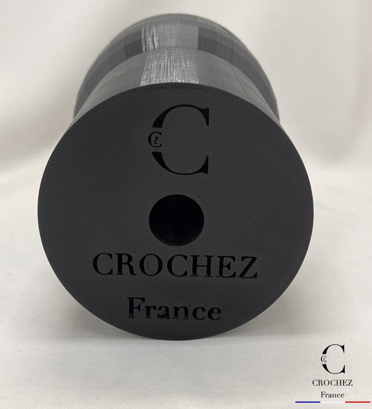 forme à chapeau, quille chapelier, outils chapellerie, vue bas