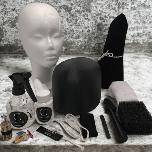 kit DIY chapeau crochez, kit complet chapelier, forme à chapeau feutre, formation chapeau