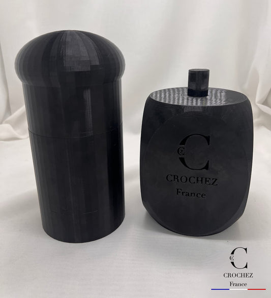 Lot Chapelier – Gigolo + Quille – Imprimé 3D PETG, outil chapellerie vue général