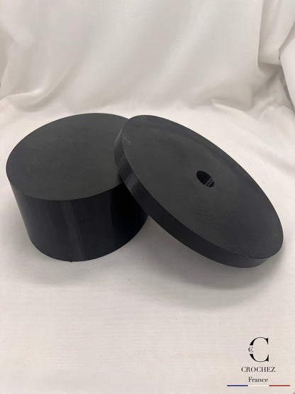 lot de forme à chapeau melon + formillon, outils de chapelier, kit chapellerie, crochez, vue dessous